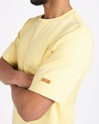T-shirt homme 100% Coton Bio Jaune Clair