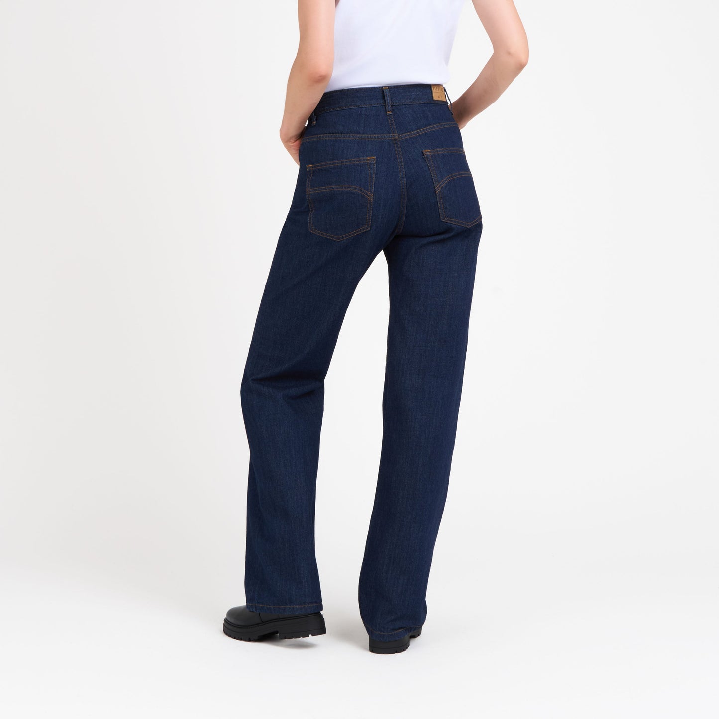 Jean femme large taille haute brut - Désiré