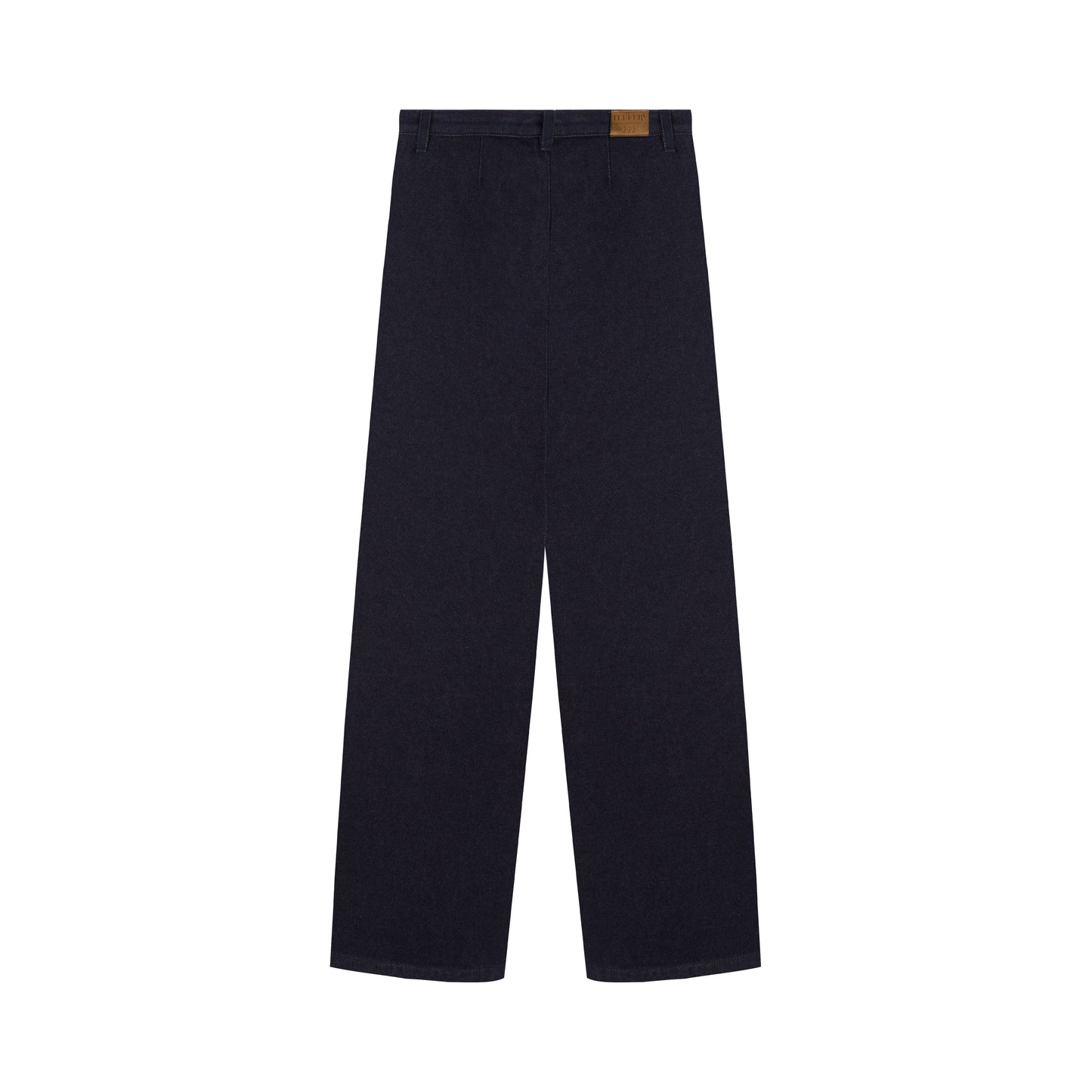 Pantalon femme large taille haute en laine mérinos française - Gabi