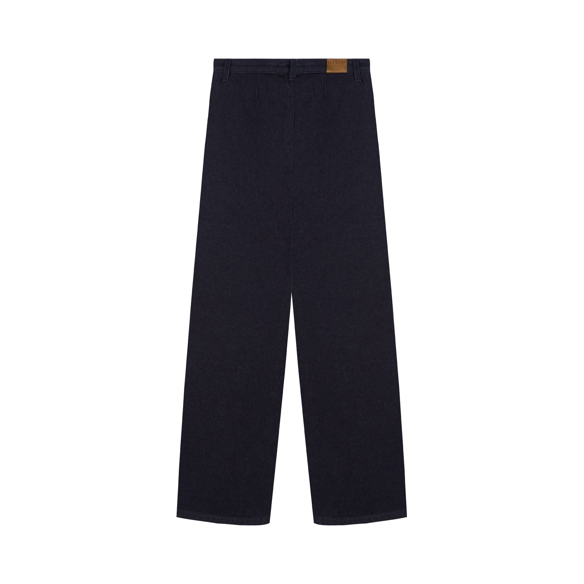 Pantalon femme large taille haute en laine mérinos française - Gabi