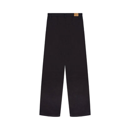 Pantalon femme large taille haute en soie - Gabi