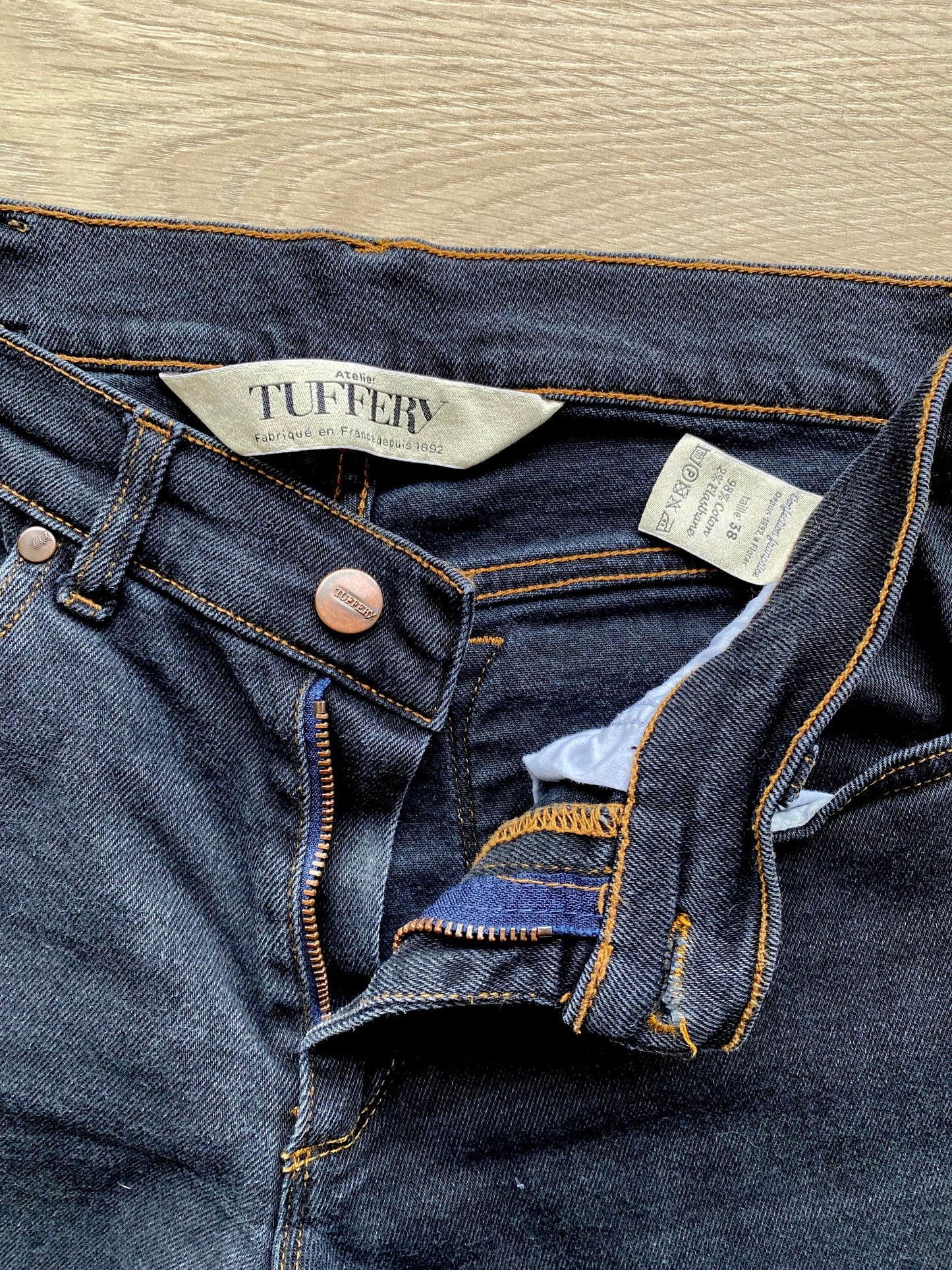 Jean slim taille standard Noir - Mathilde