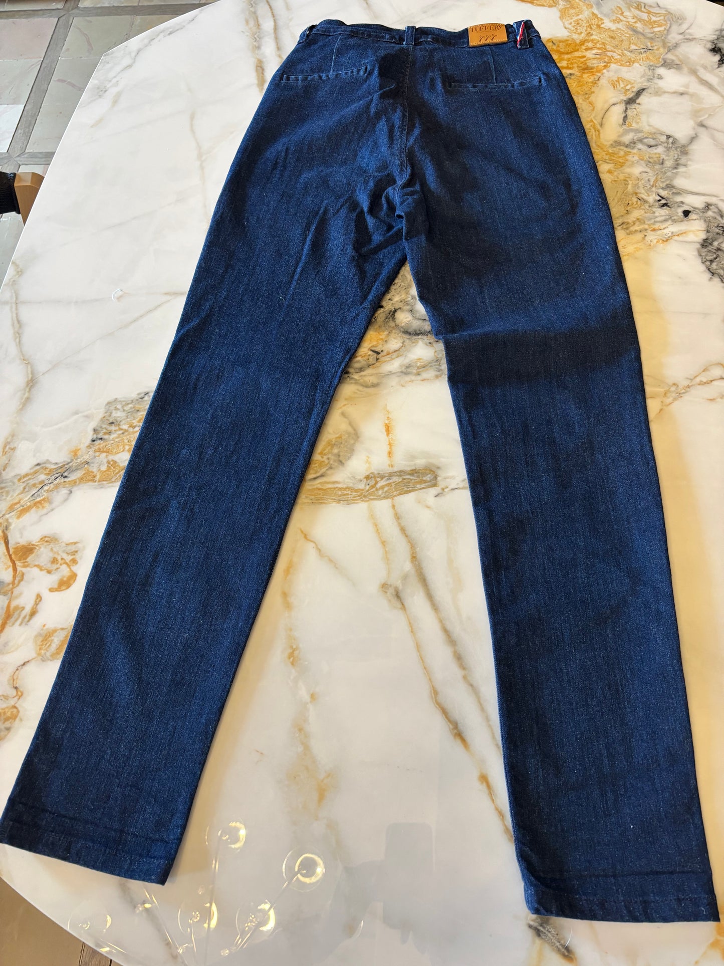Chino ajusté taille haute Brut Coton Bio - Léonie