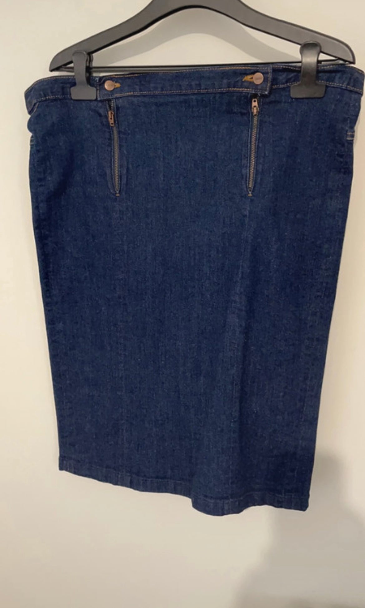 Jupe en jean crayon taille haute Coton Bio - Agathe