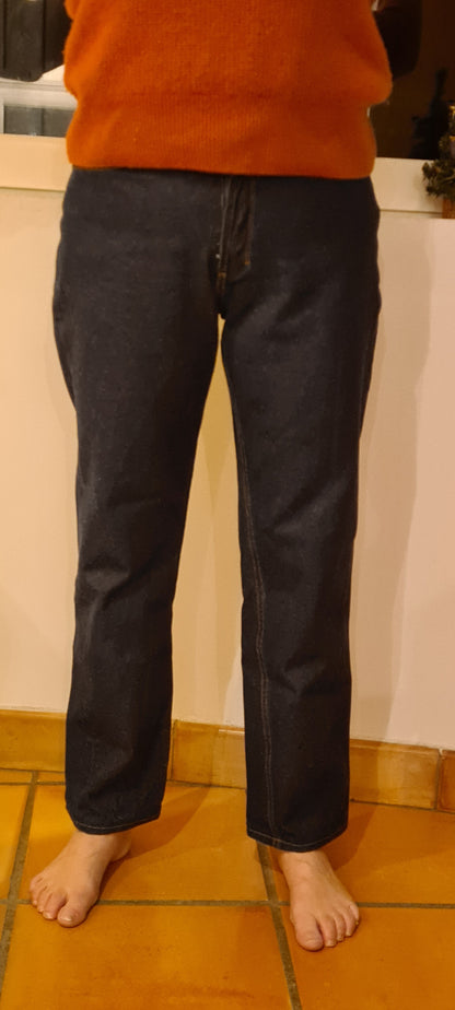 Jean femme droit taille haute Brut - Apolline