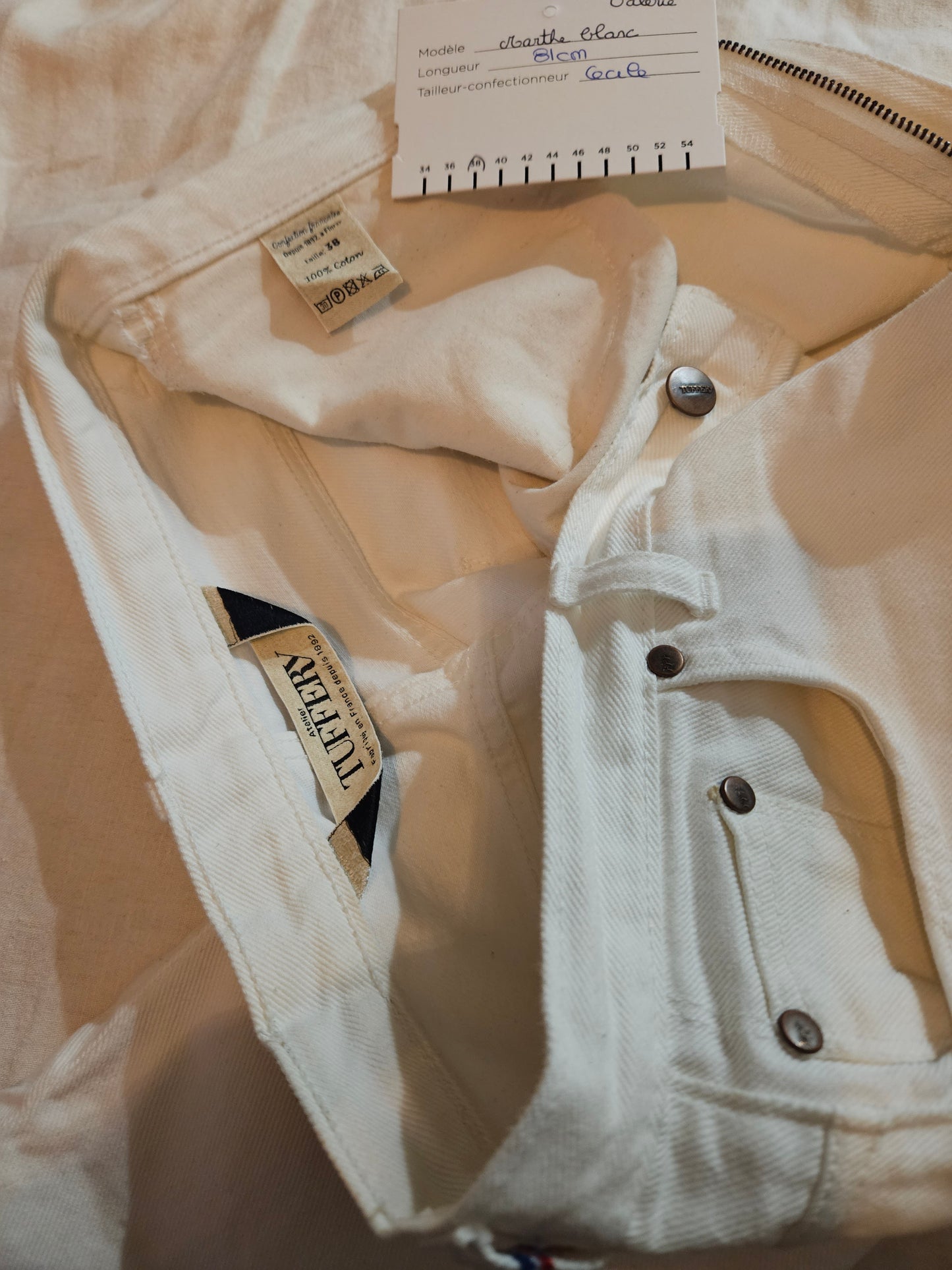 Jean mom taille haute blanc - Marthe