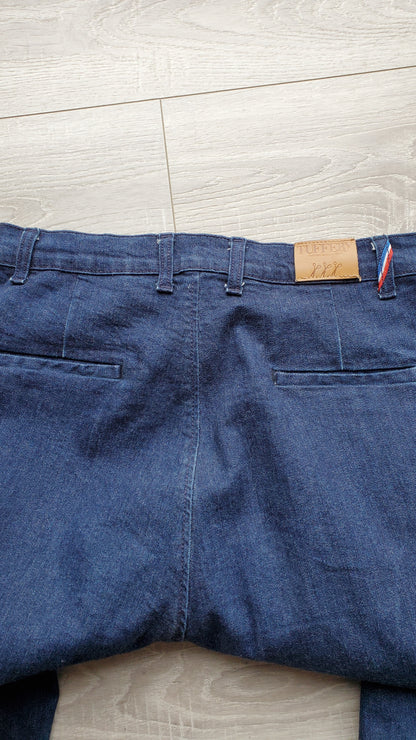 Chino ajusté taille haute Brut Coton Bio - Léonie