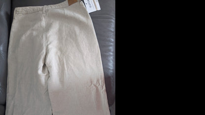 Pantalon femme droit taille haute naturel - Gabi