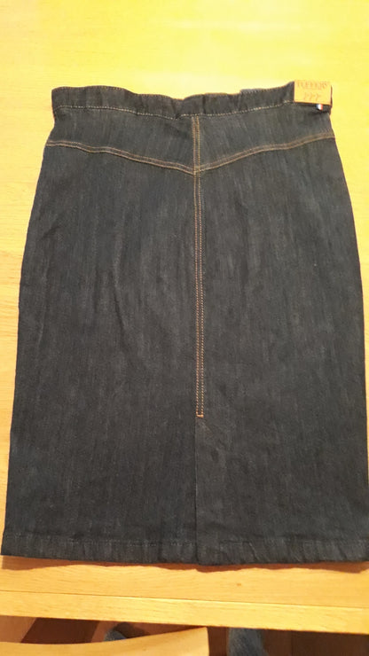 Jupe en jean crayon taille haute Coton Bio - Agathe