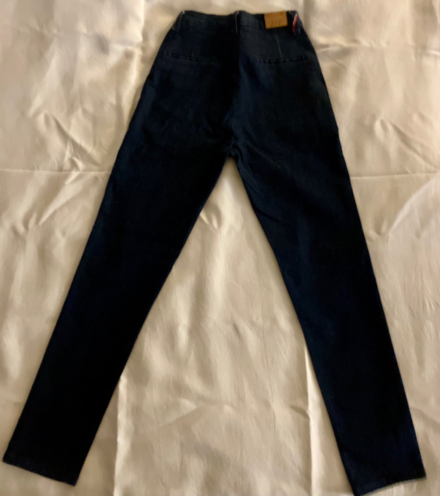 Chino ajusté taille haute Brut Coton Bio - Léonie