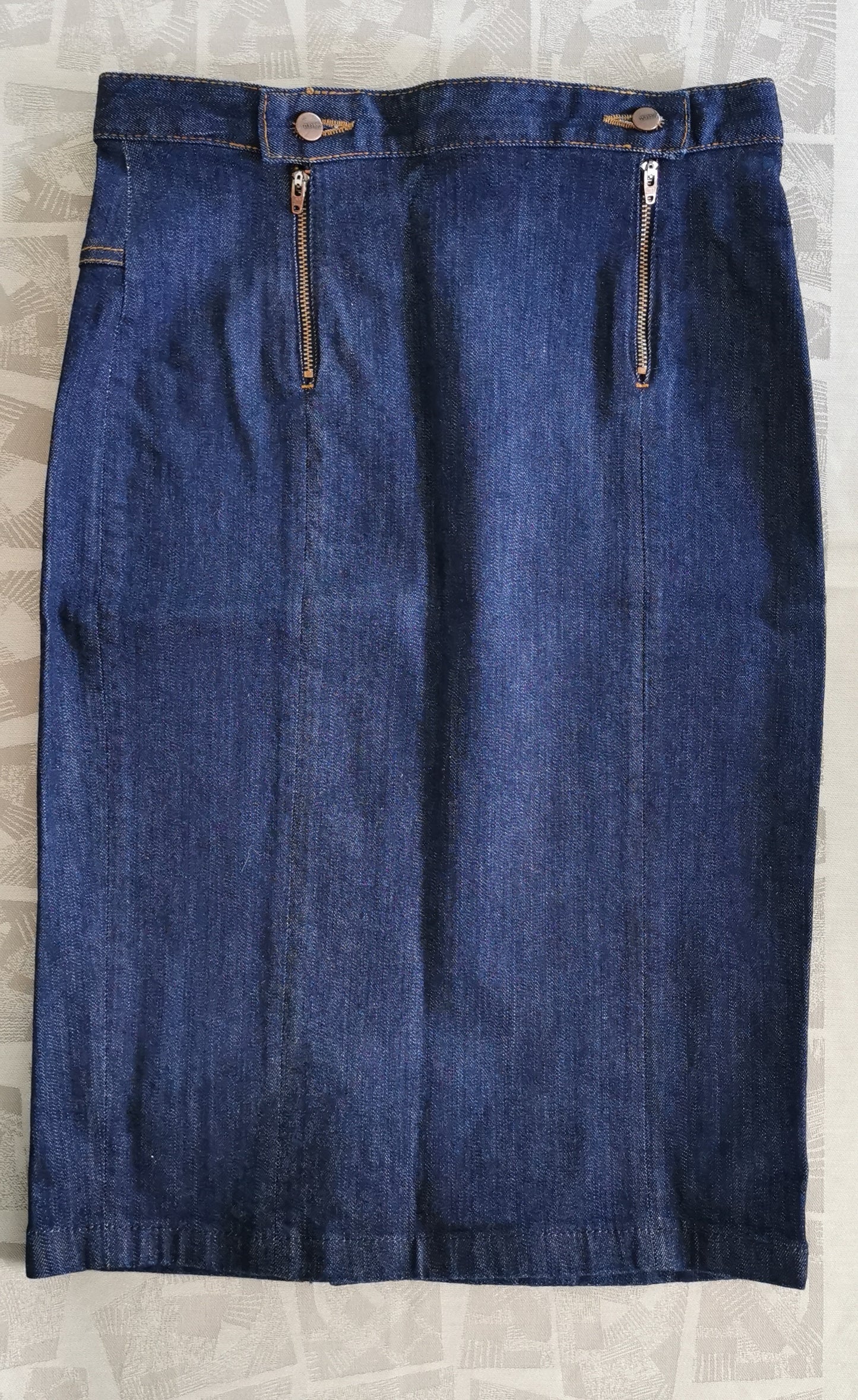 Jupe en jean crayon taille haute Coton Bio - Agathe