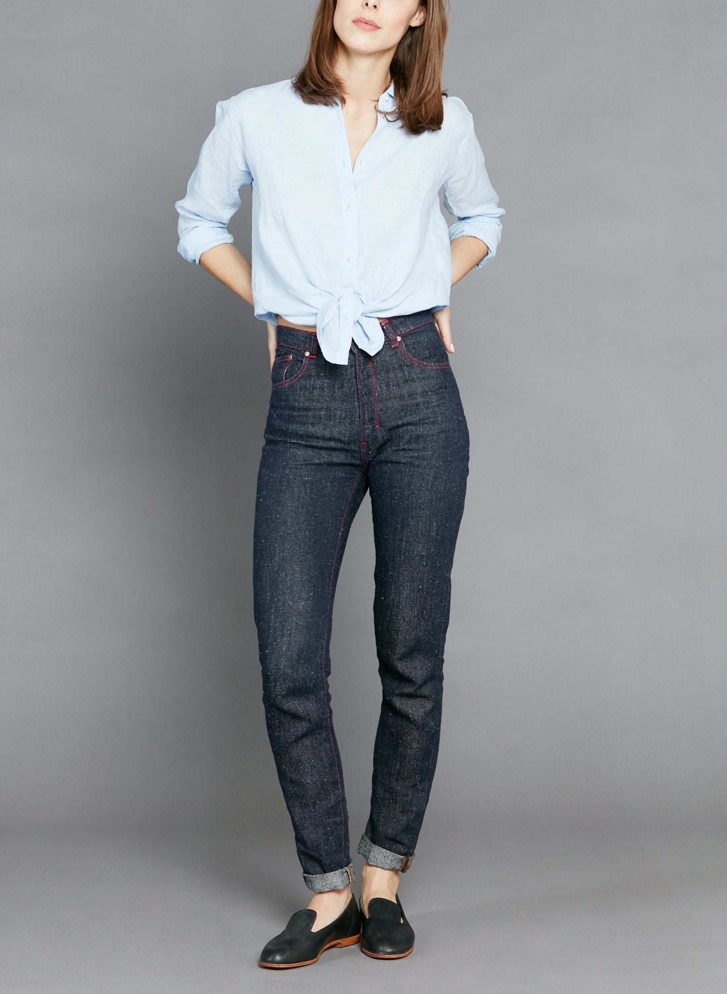 Jean mom taille haute Chanvre - Marthe