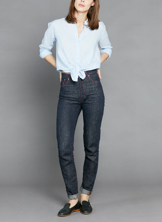 Jean mom taille haute Chanvre - Marthe