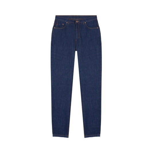 High-waisted organic cotton mom jeans - Marthe