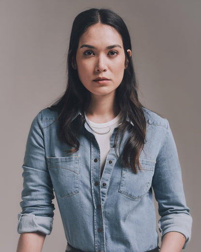 Chemise femme en jean clair - Cévennes