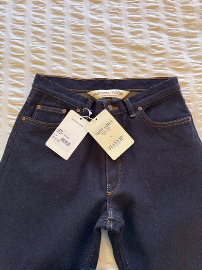 Jean droit taille haute laine – SAINT JAMES x Atelier TUFFERY – Apolline
