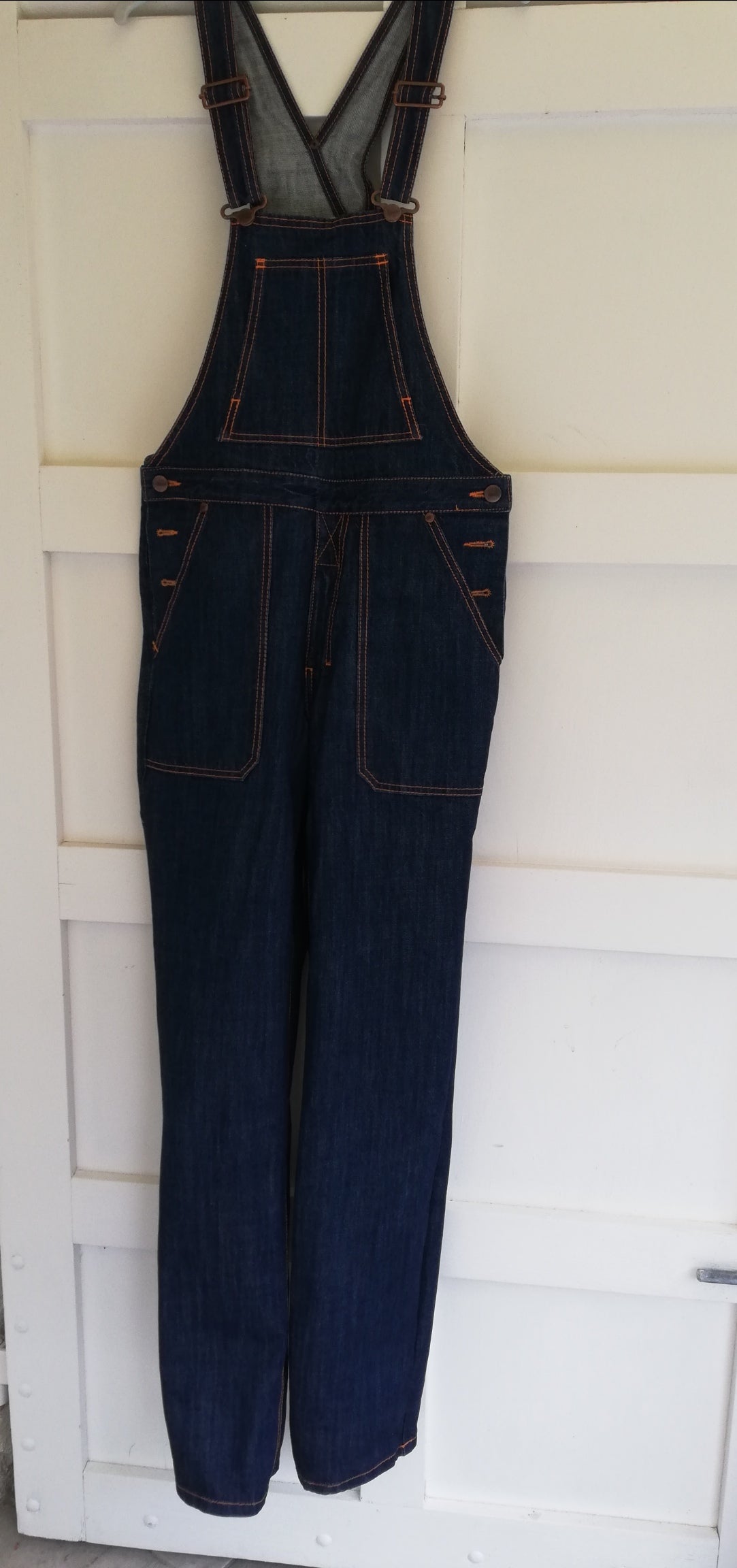 Salopette jean bio indigo naturel - André