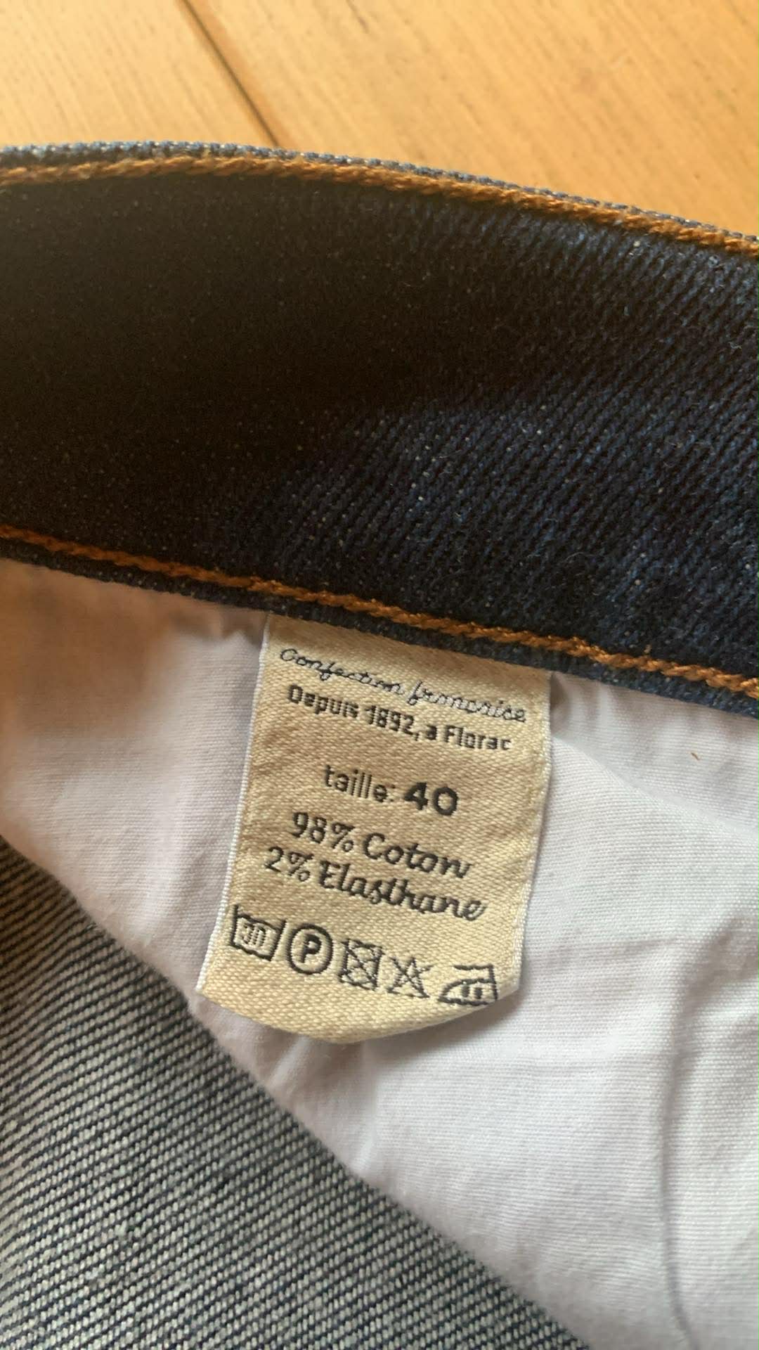 Jean droit ajusté Brut - Augusta