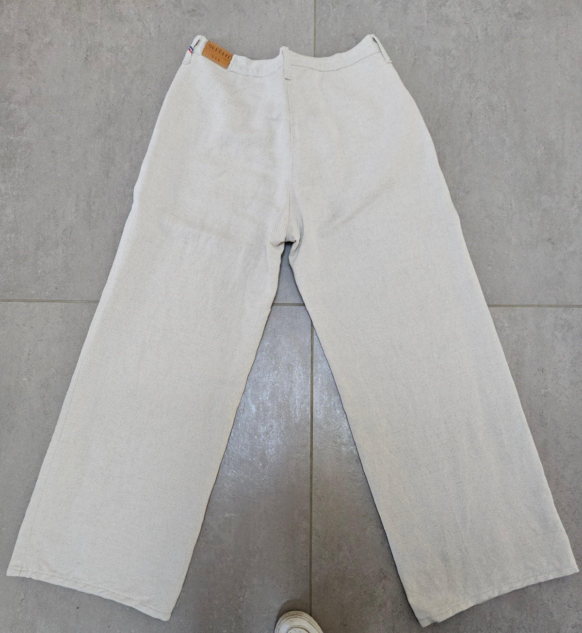 Pantalon femme droit taille haute Chanvre Naturel - Gabi