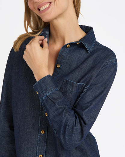 Chemise Femme droite Stonewashed - Aubrac