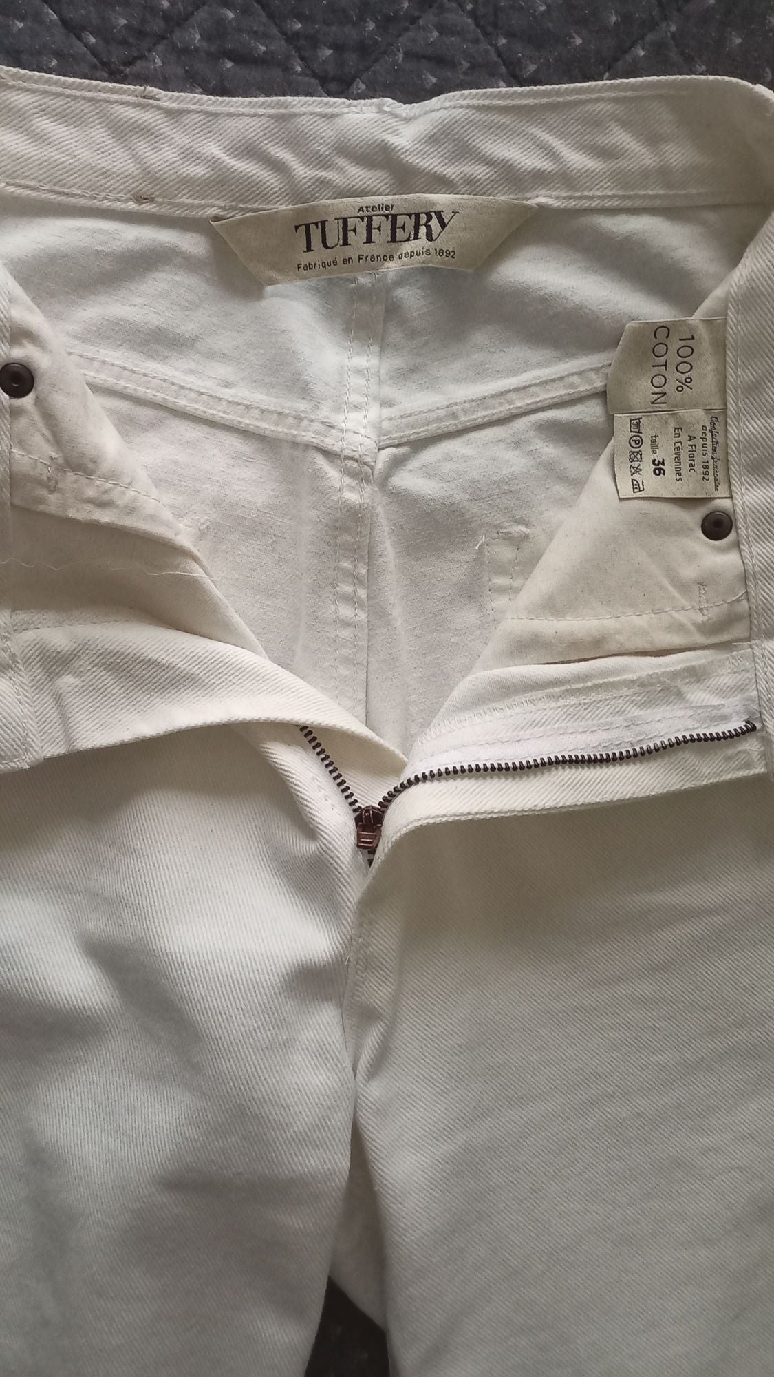 Jean mom taille haute blanc - Marthe