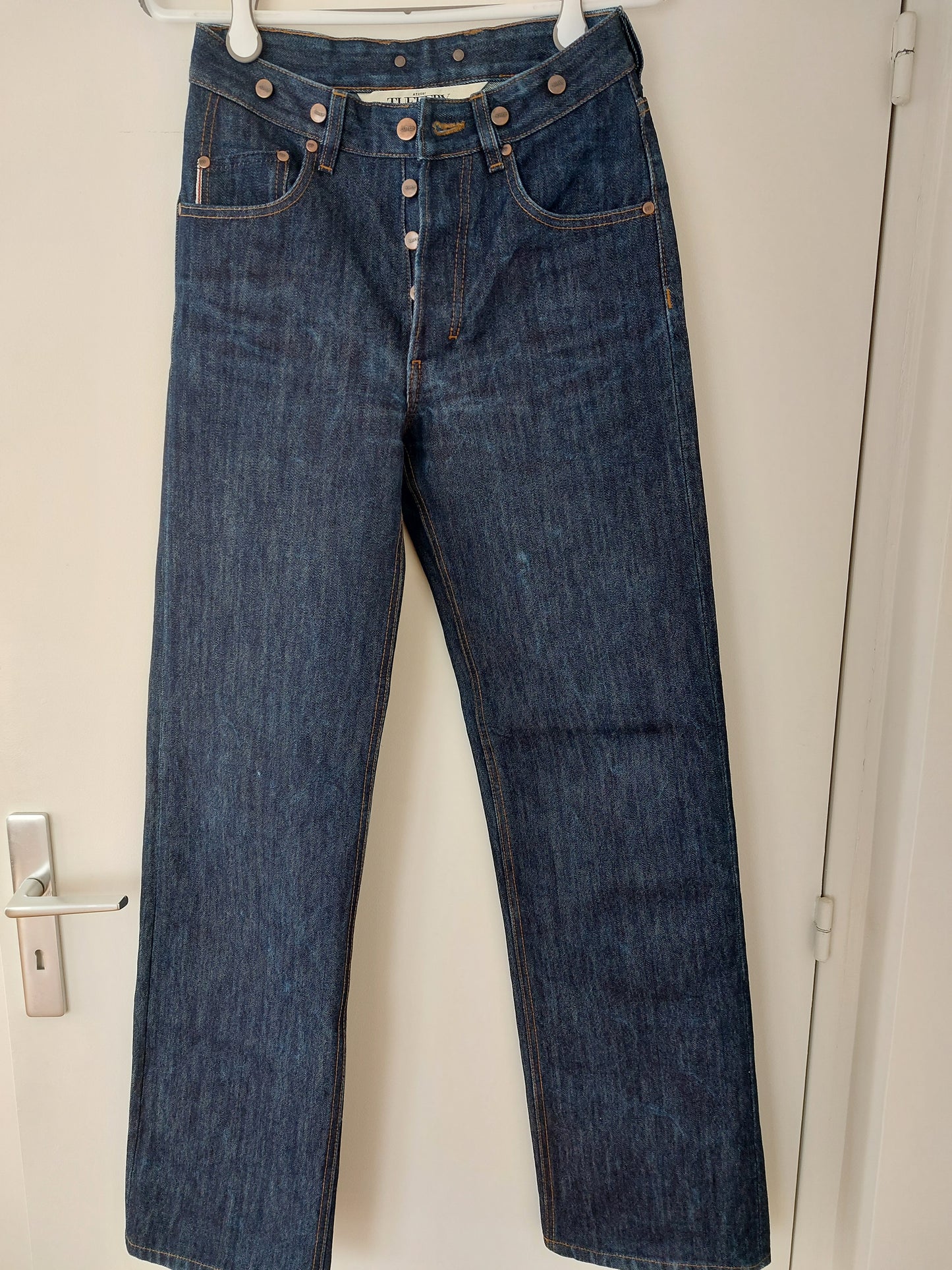 Jean large taille haute Selvedge - Désiré