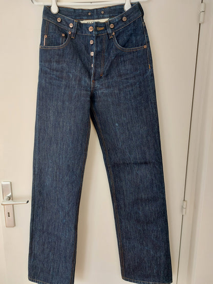 Jean large taille haute Selvedge - Désiré
