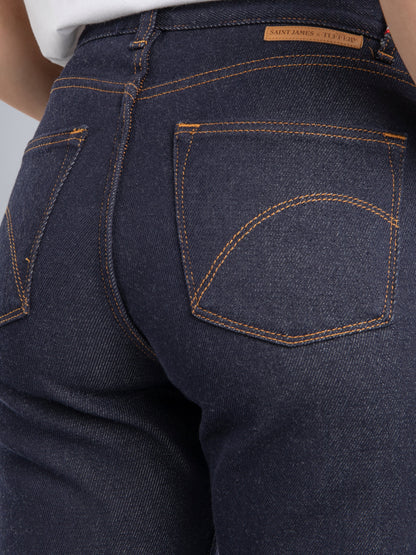 Jean droit taille haute laine – SAINT JAMES x Atelier TUFFERY – Apolline