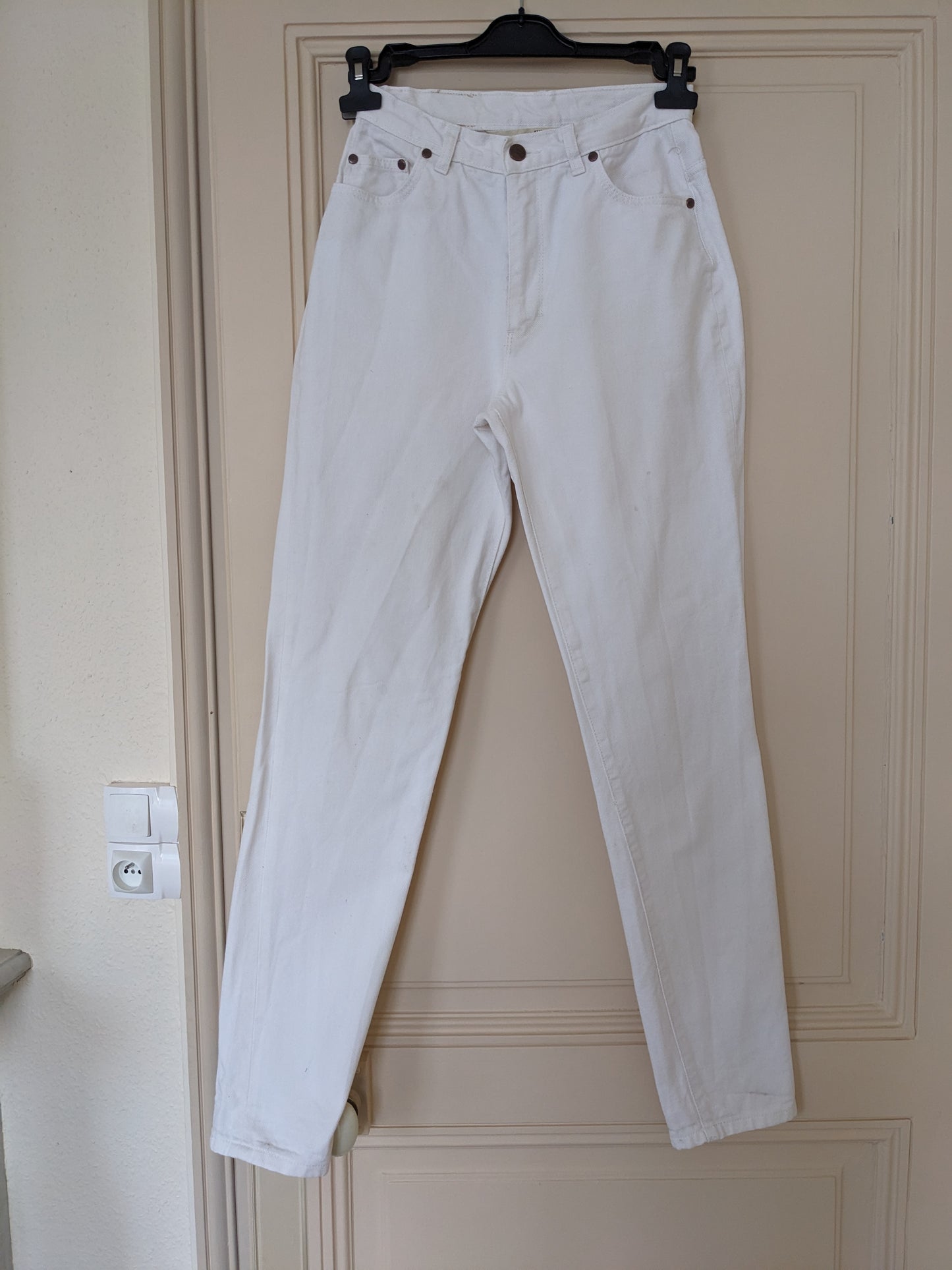 Jean mom taille haute blanc - Marthe