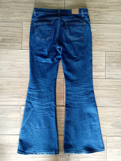 Jean femme flare taille semi-haute Stonewashed - Margot