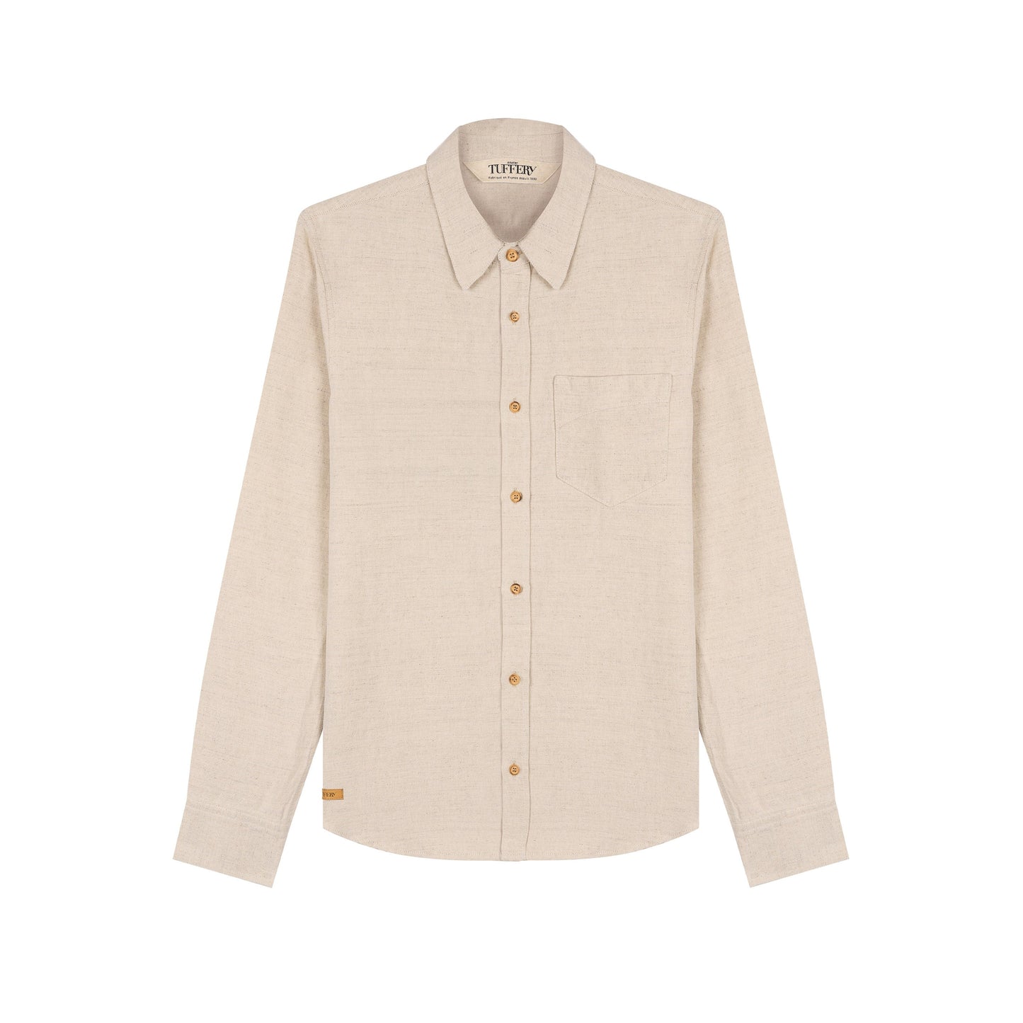 Chemise homme droite en Chanvre Naturel - Aubrac