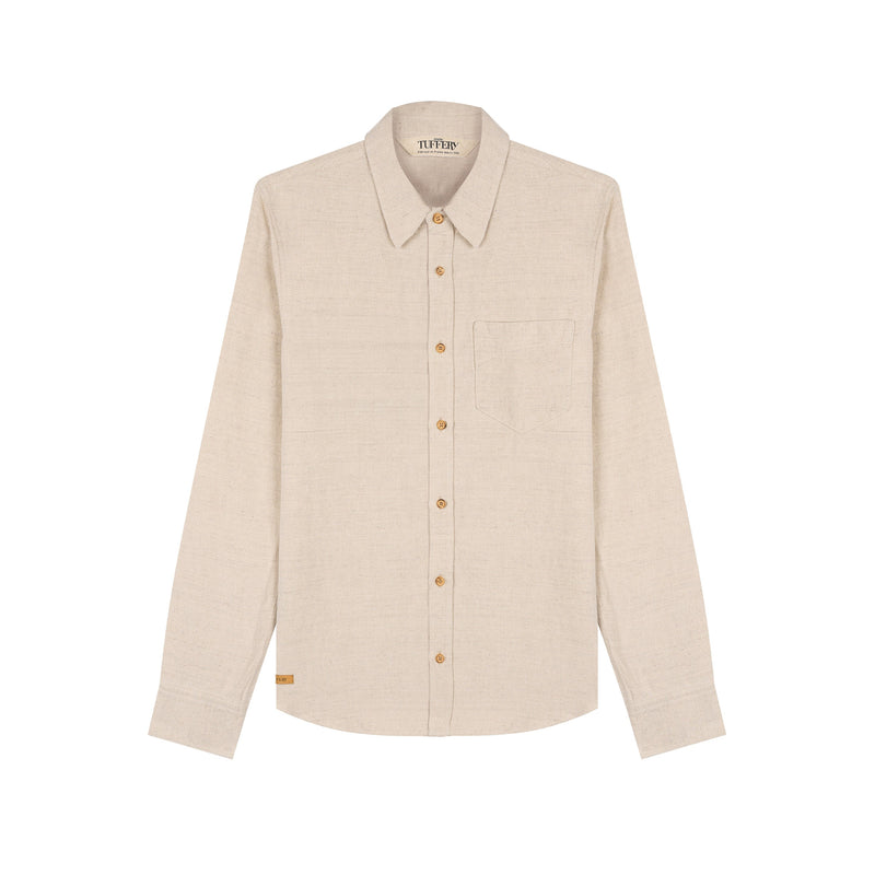 Chemise homme droite en Chanvre Naturel - Aubrac