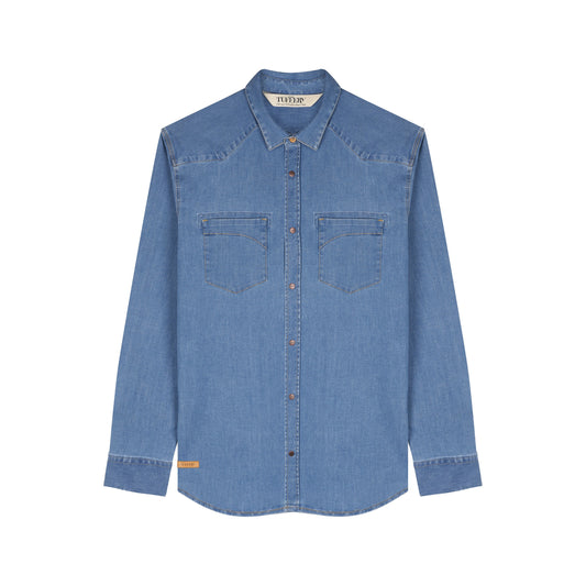 Chemise homme en jean clair - Cévennes
