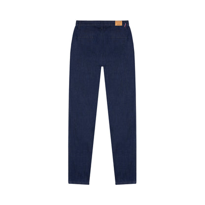 Chino ajusté taille haute Brut Coton Bio - Léonie