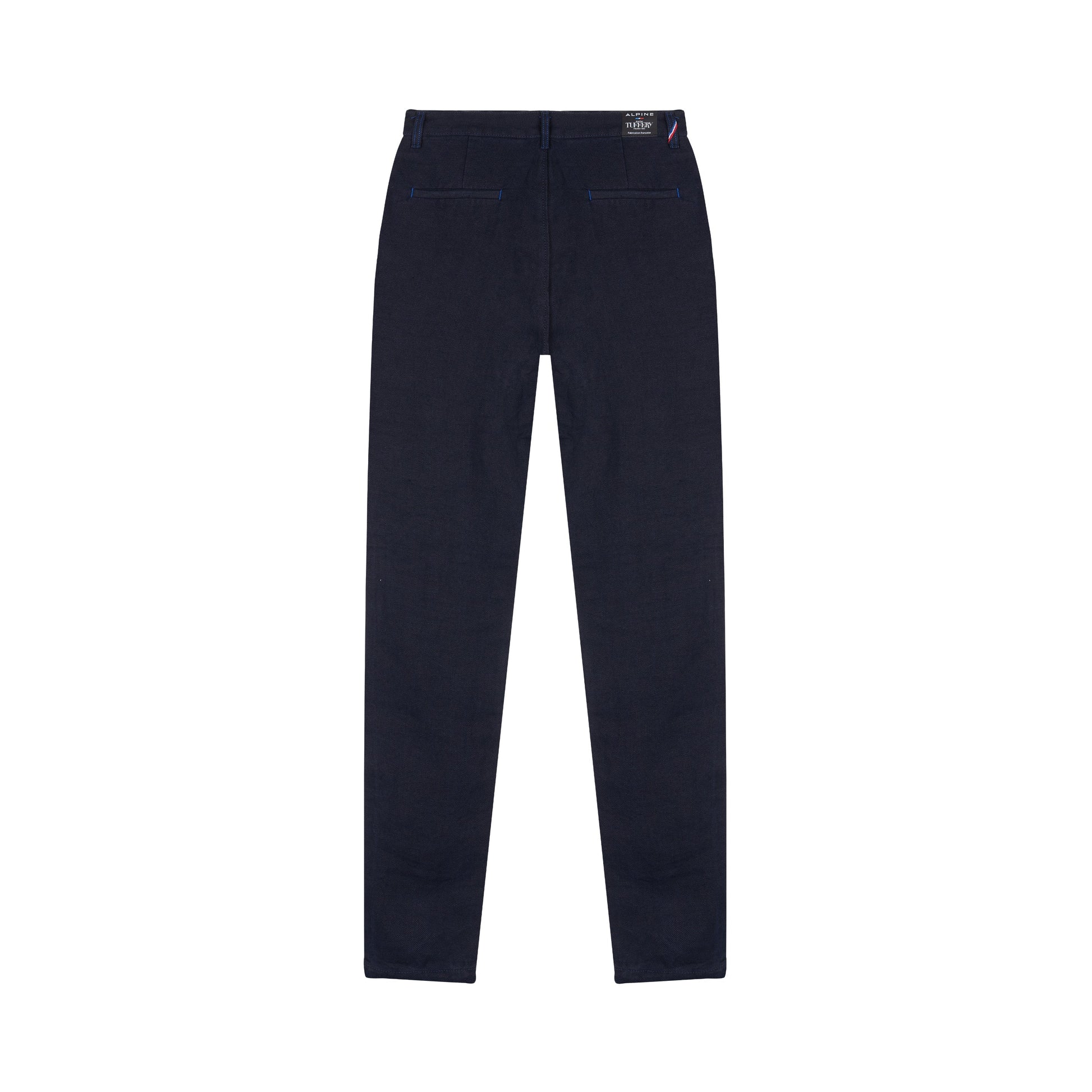 Chino ajusté taille haute Alpine 100% Lin Français - Léonie