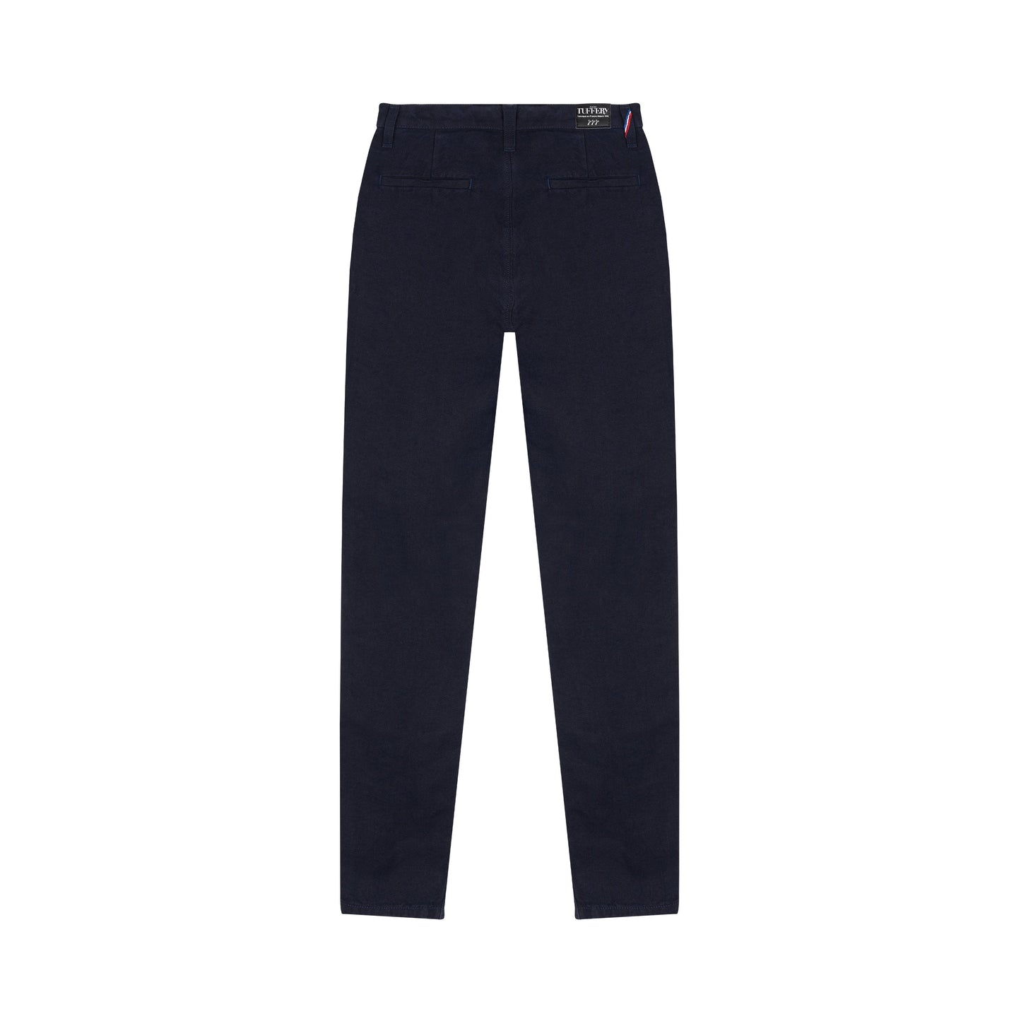 Chino droit ajusté taille haute en jean 100% lin français – Léonie