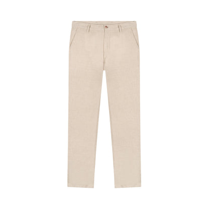 Chino homme droit ajusté Chanvre Naturel - Ernest