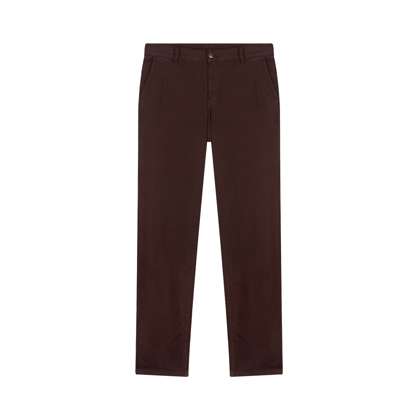 Chino homme droit ajusté Marron - Ernest