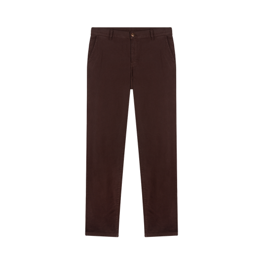 Chino homme droit ajusté Marron - Ernest