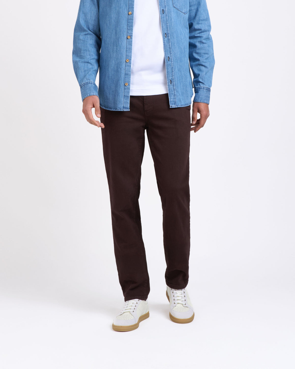 Chino homme droit ajusté Marron - Ernest