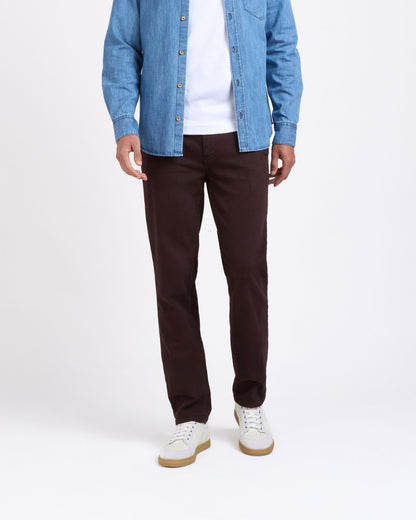 Chino homme droit ajusté Marron - Ernest