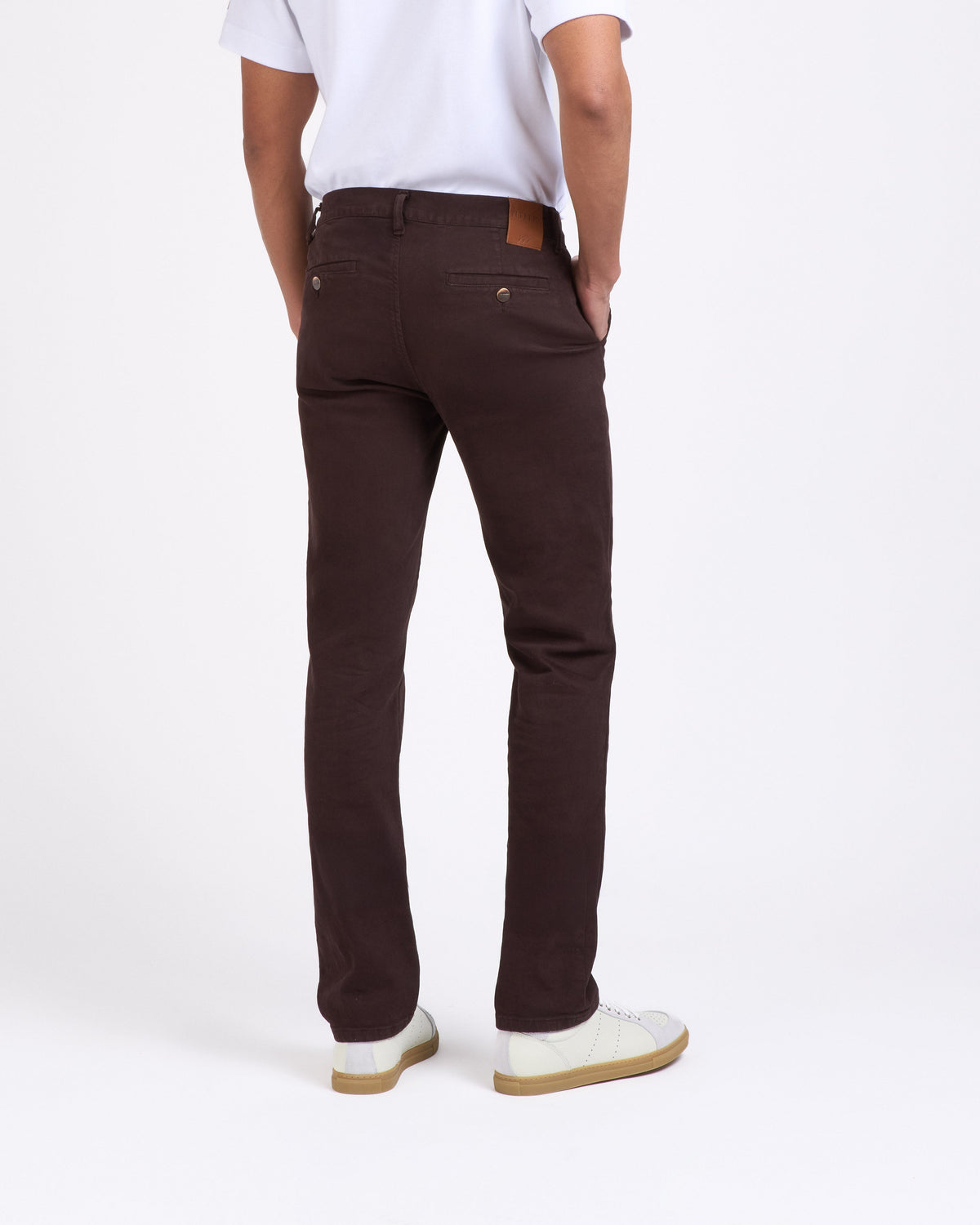Chino homme droit ajusté Marron - Ernest