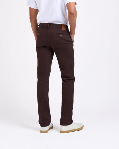 Chino homme droit ajusté Marron - Ernest