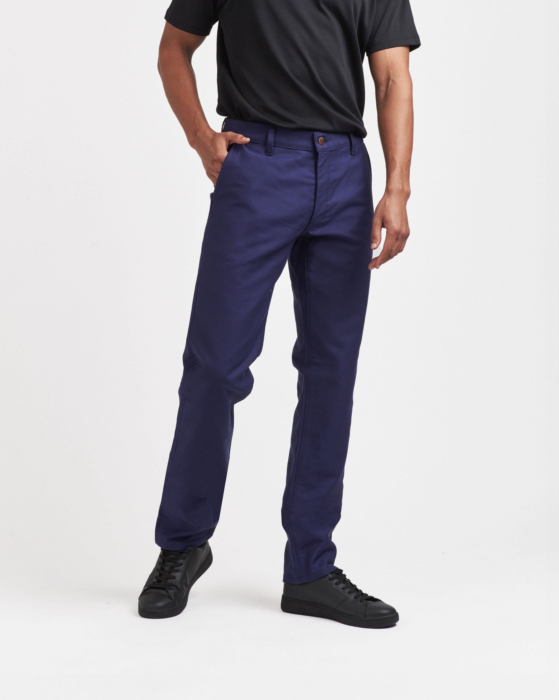 Chino homme droit ajusté Moleskine - Ernest