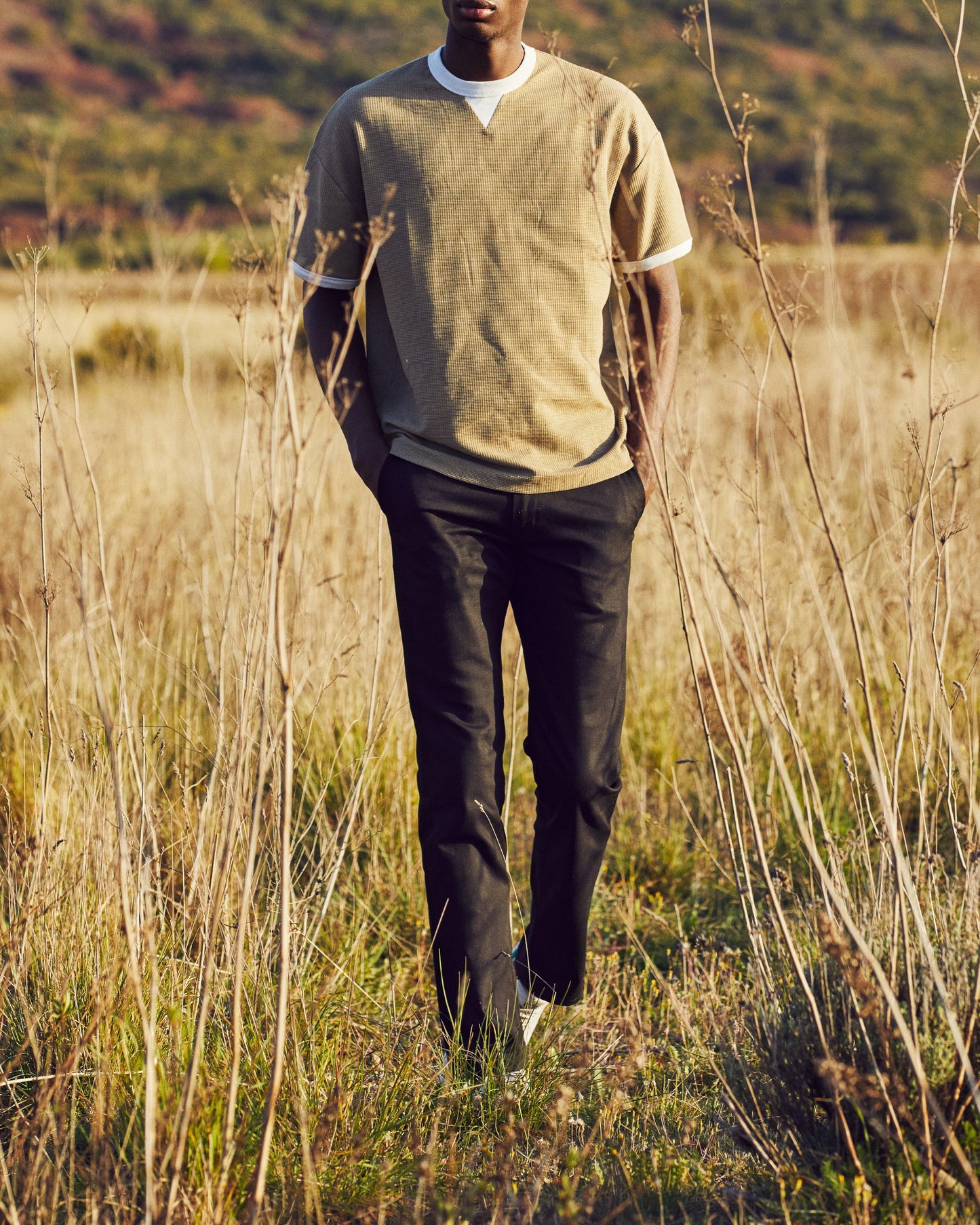 Chino droit ajusté Noir - Ernest