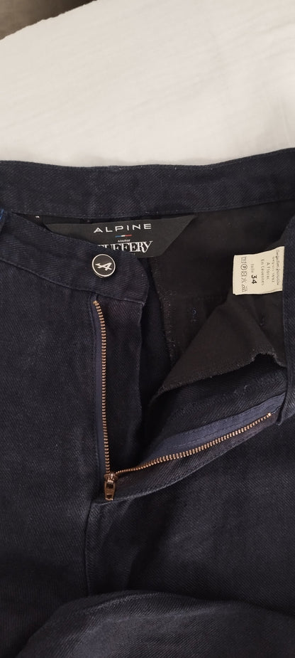 Chino ajusté taille haute Alpine 100% Lin Français - Léonie