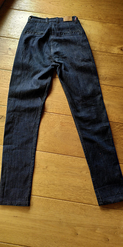 Chino ajusté taille haute Brut Coton Bio - Léonie