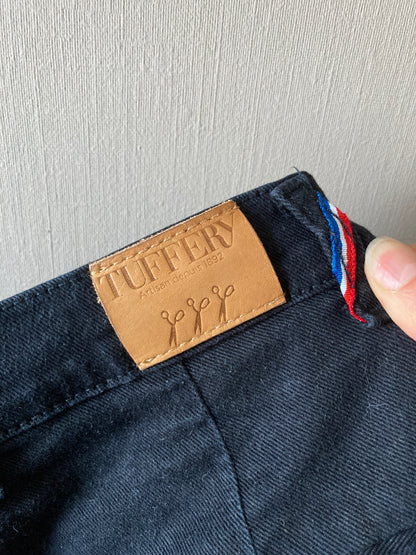 Chino ajusté taille haute Noir - Léonie