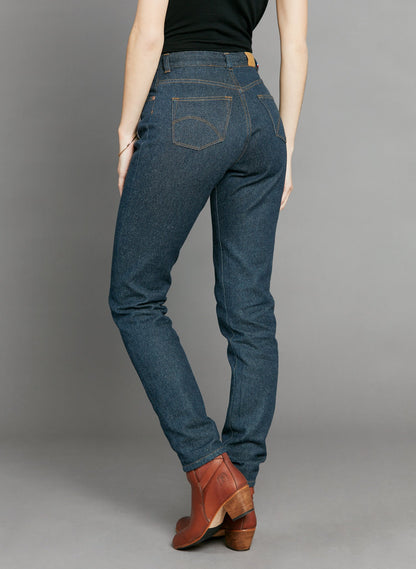 Jean mom taille haute Laine Française - Marthe