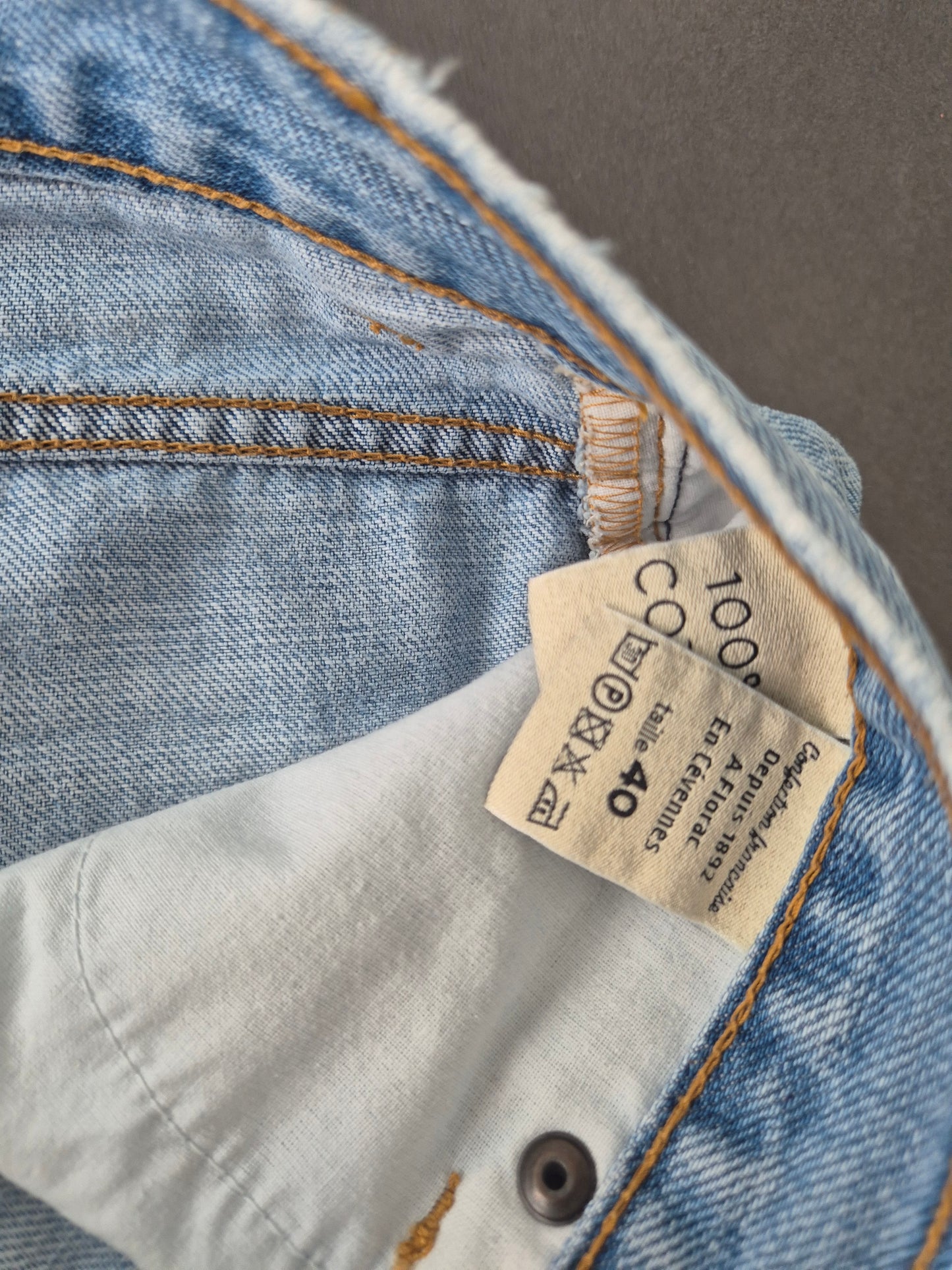 Short femme taille haute en jean Clair - Aimé